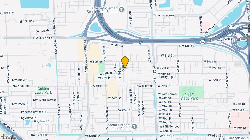 7865 W 30th Ct Map and Location Details