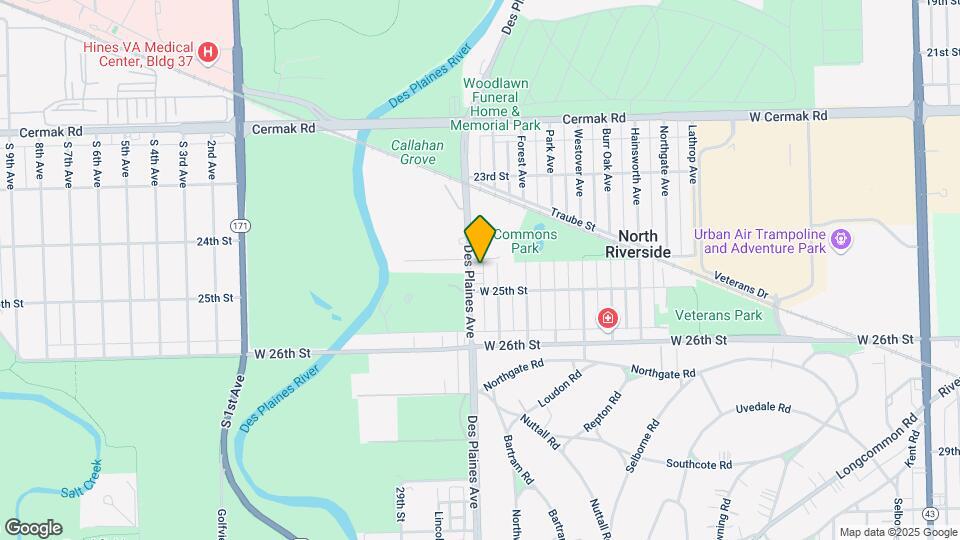 2427 S Des Plaines Ave Map and Location Details