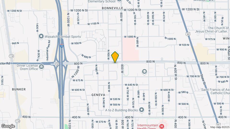 837 W 800 N Map and Location Details