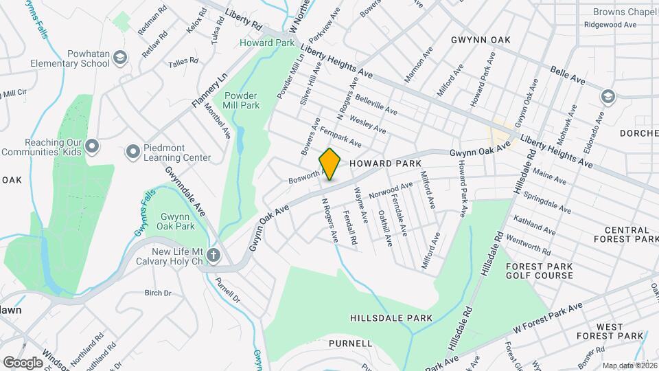 5312 Gwynn Oak Ave, Unit Apt. 3 Mapa y Detalles de la Ubicación