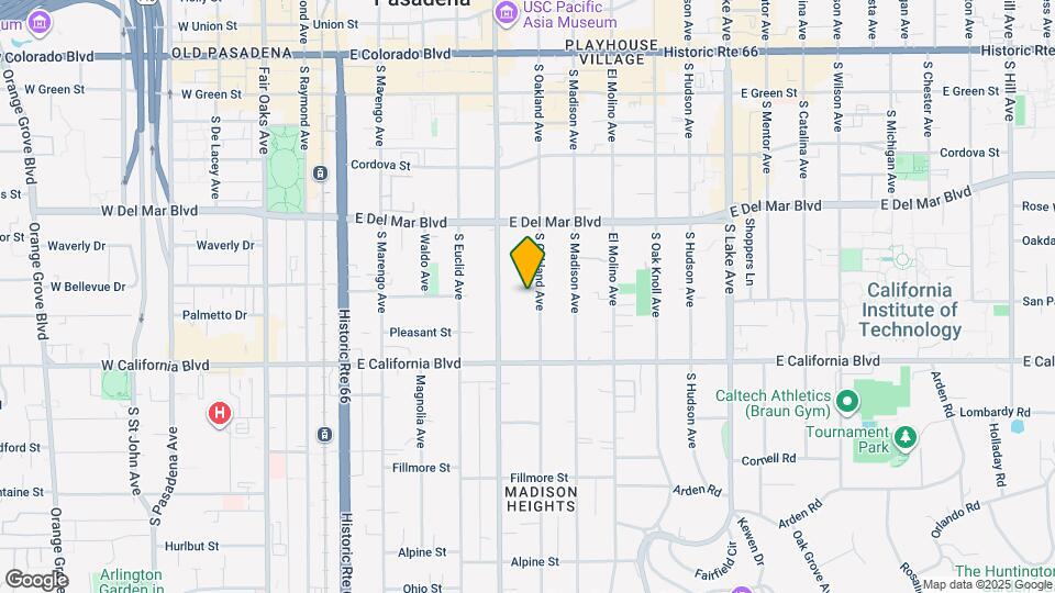 451 S Oakland Ave Map and Location Details