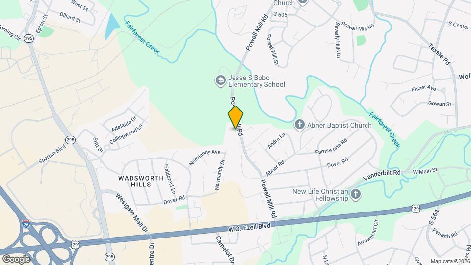 309 Powell Mill Rd Map and Location Details