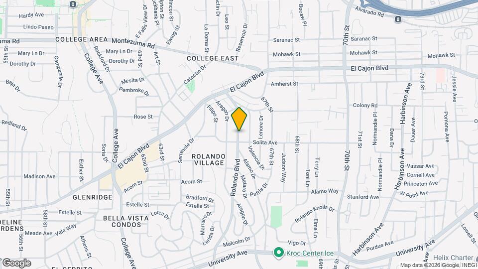 4725 Rolando Blvd Map and Location Details