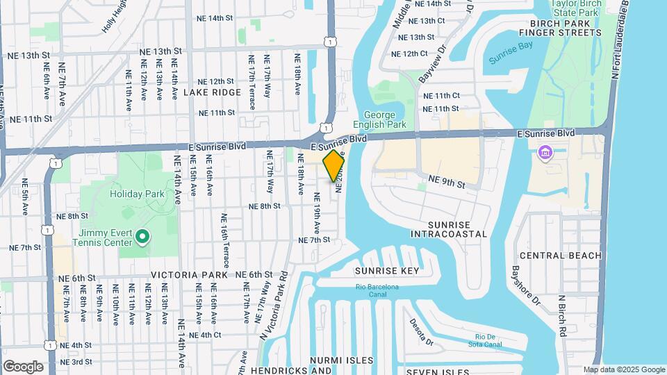 832 NE 19th Ter Map and Location Details