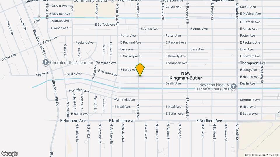 2260 E Hearne Ave Mapa y Detalles de la Ubicación