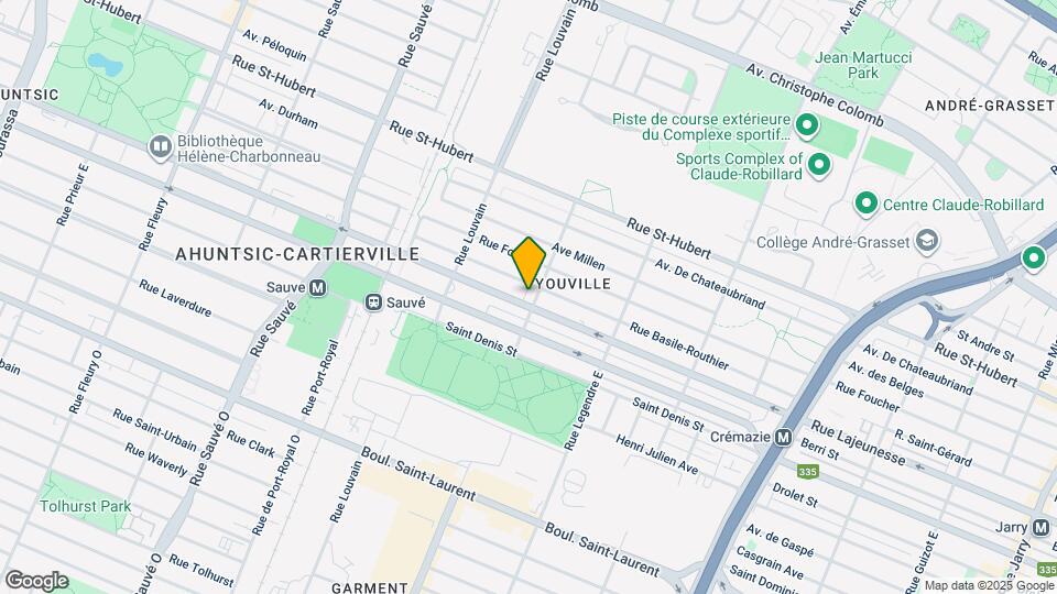 551 Chabanel Rue E Map and Location Details