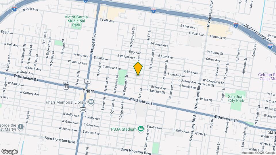 605 E Hawk Ave Map and Location Details