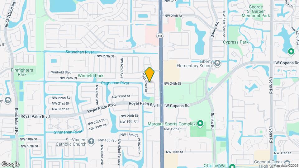 5708 NW 24th St Map and Location Details