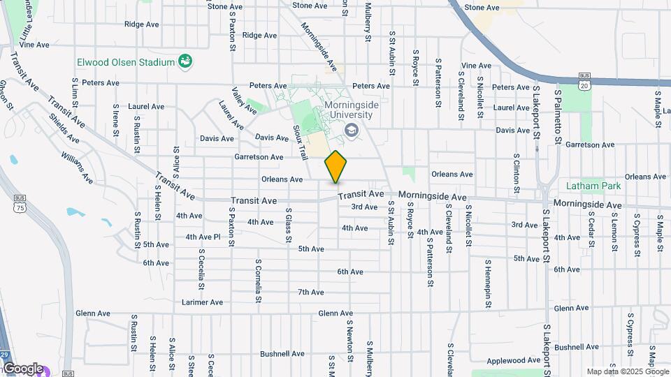 1911 S Newton St Map and Location Details