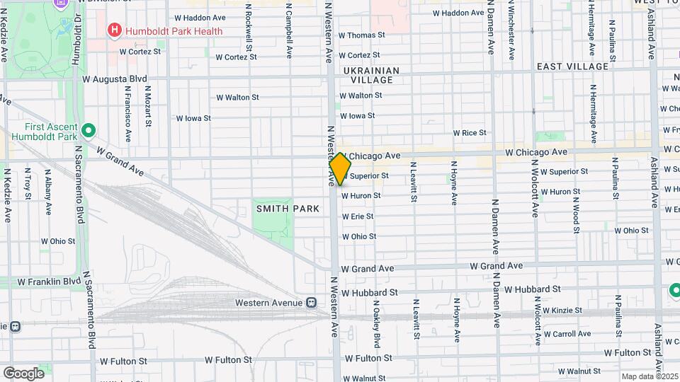 707 N Western Ave Map and Location Details