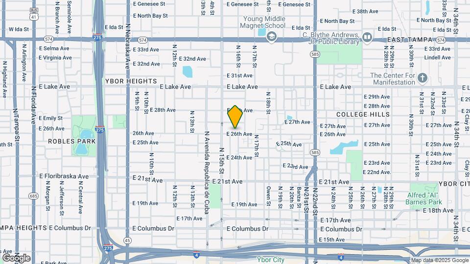 1514 E 26th Ave Map and Location Details