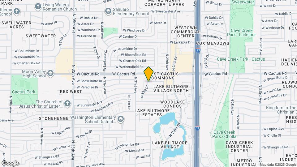 3029 W Shaw Butte Dr Map and Location Details