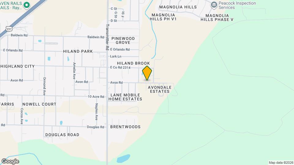 3733 Avon Rd Map and Location Details