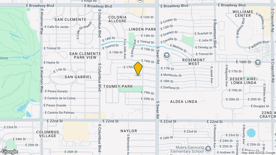 4541 E 18th St Map and Location Details