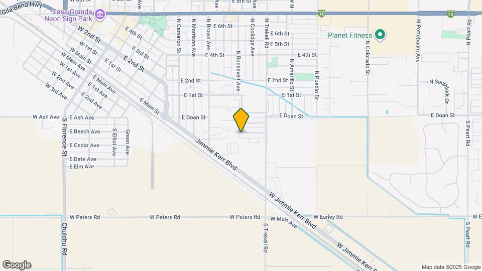 1009 S Campbell Dr Map and Location Details