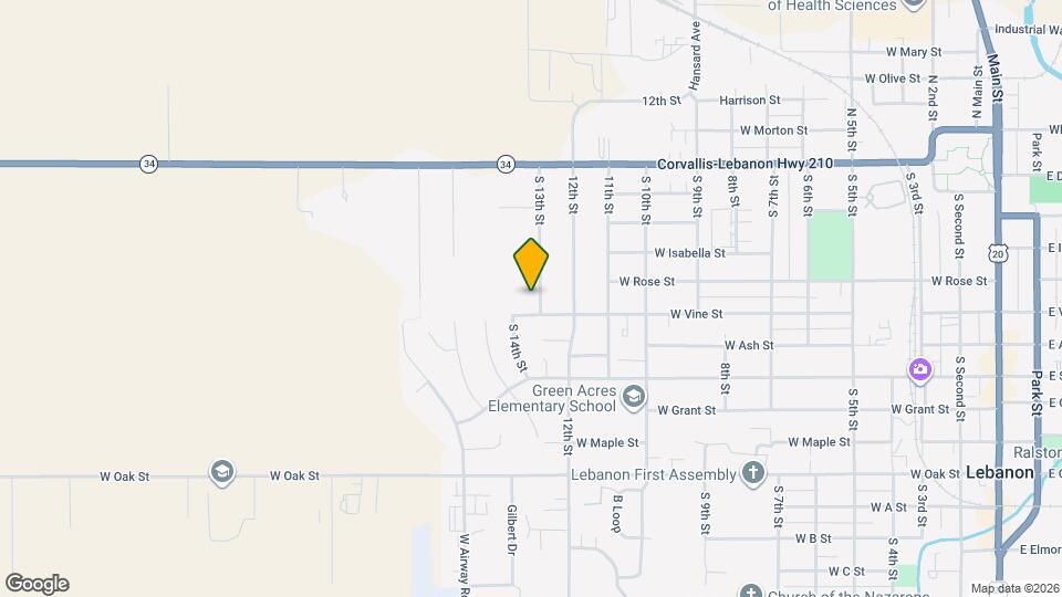 460 S 13th St Map and Location Details