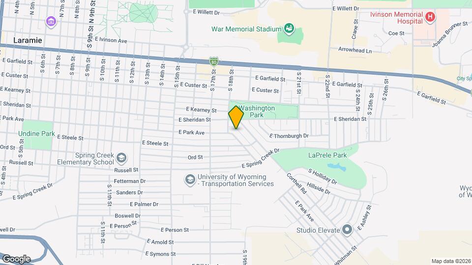 1815 E Park Ave Mapa y Detalles de la Ubicación