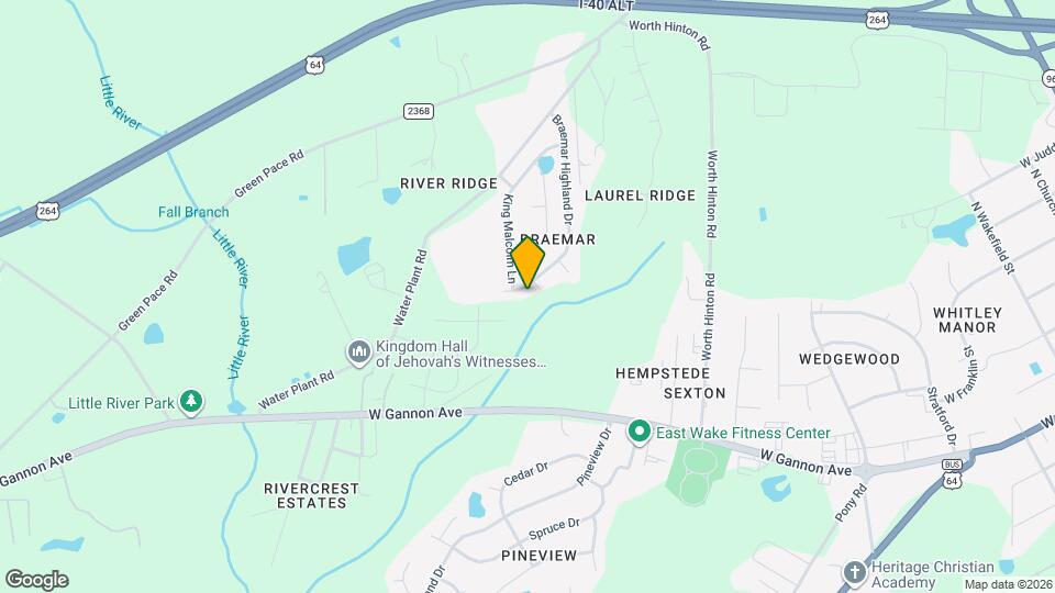 1301 Braemar Highland Dr Map and Location Details