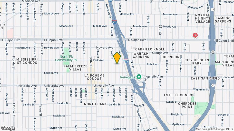 4050-4052 32nd St Map and Location Details