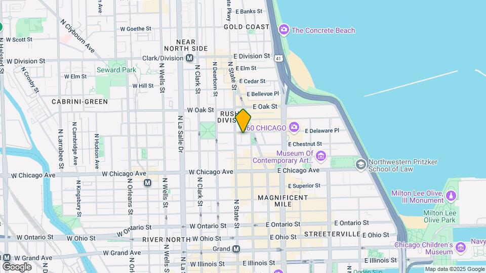 1 E Delaware Pl Mapa y Detalles de la Ubicación