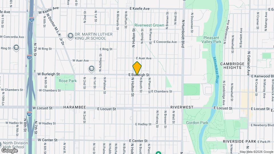 517 E Burleigh St, Unit upper Map and Location Details
