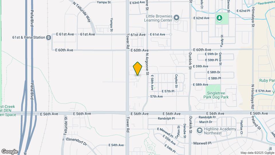 5800 N Tower Dr Map and Location Details