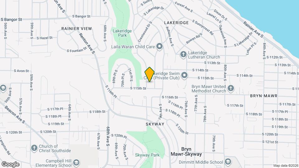 11426 Crestwood Dr S Map and Location Details