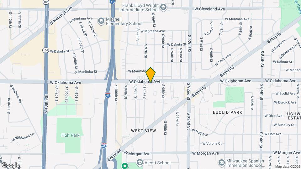 9611 W Oklahoma Ave Map and Location Details