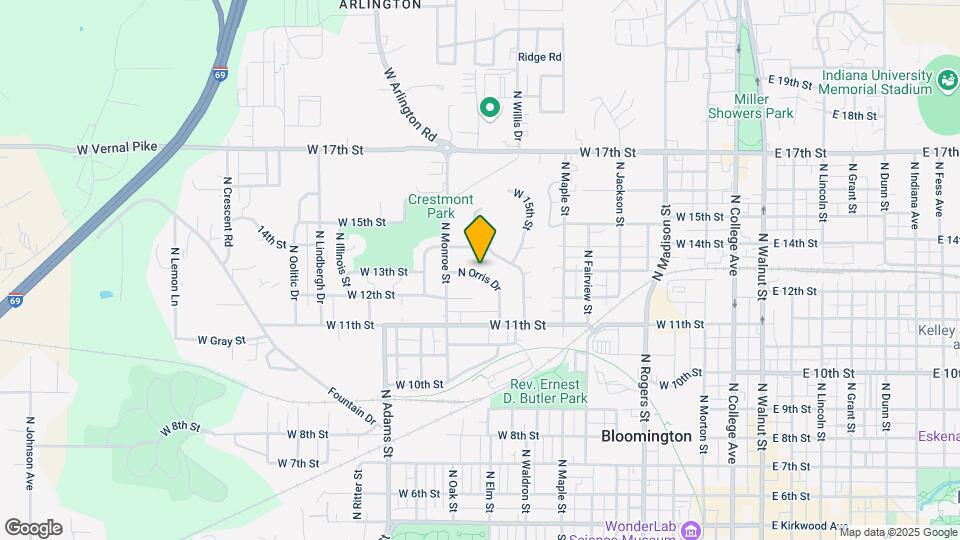 1010 N Orris Dr Map and Location Details