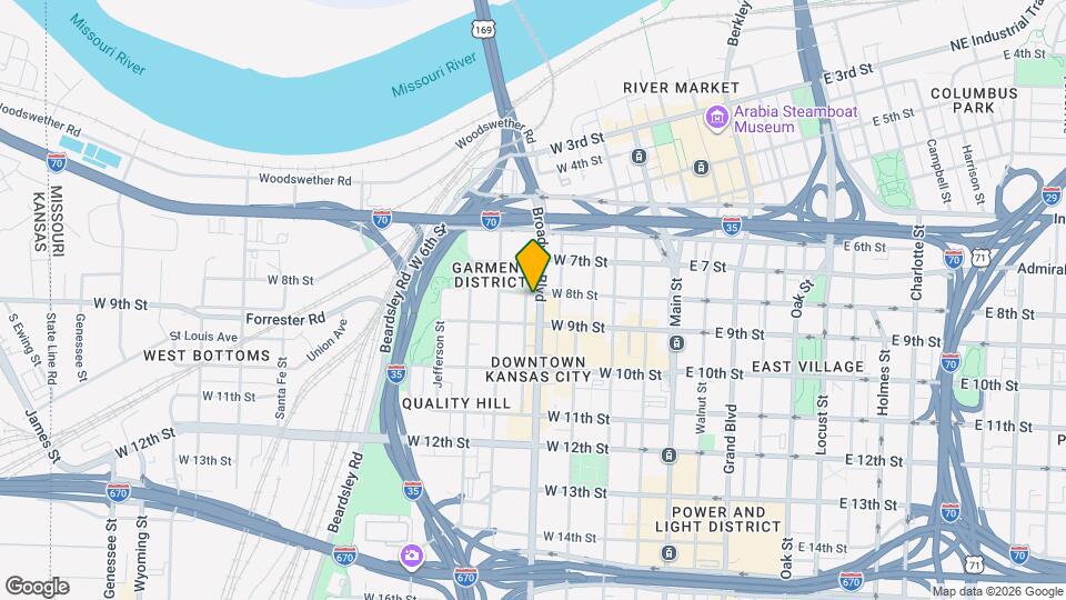 802 Broadway Blvd Map and Location Details