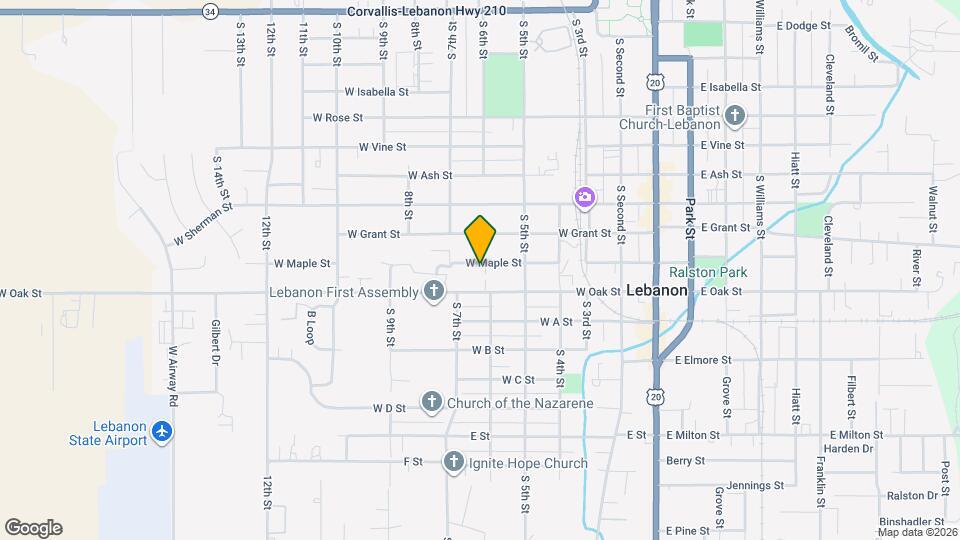 540 W Maple St Map and Location Details