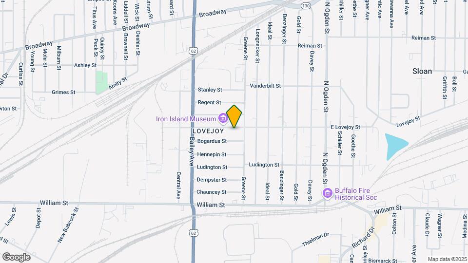 1023 E Lovejoy St Map and Location Details