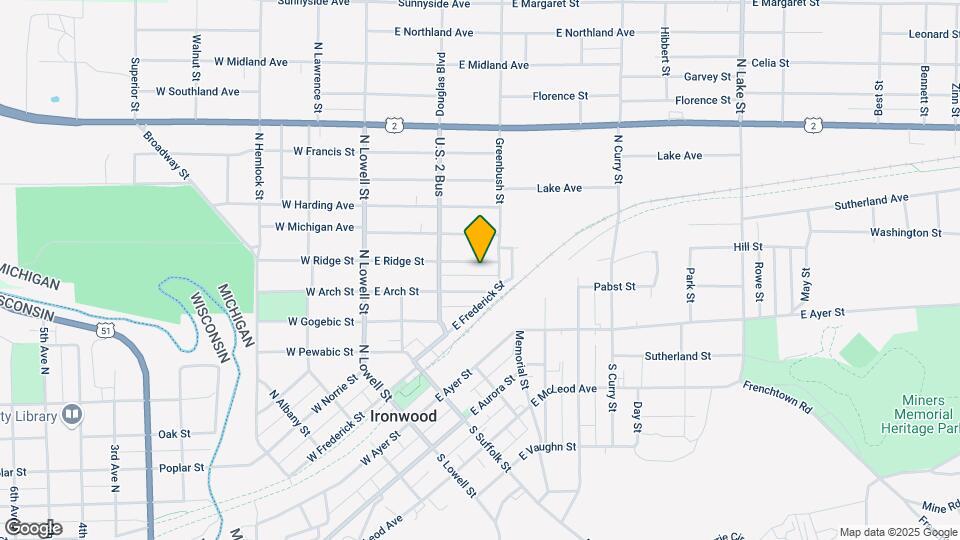 233 E Ridge St Mapa y Detalles de la Ubicación