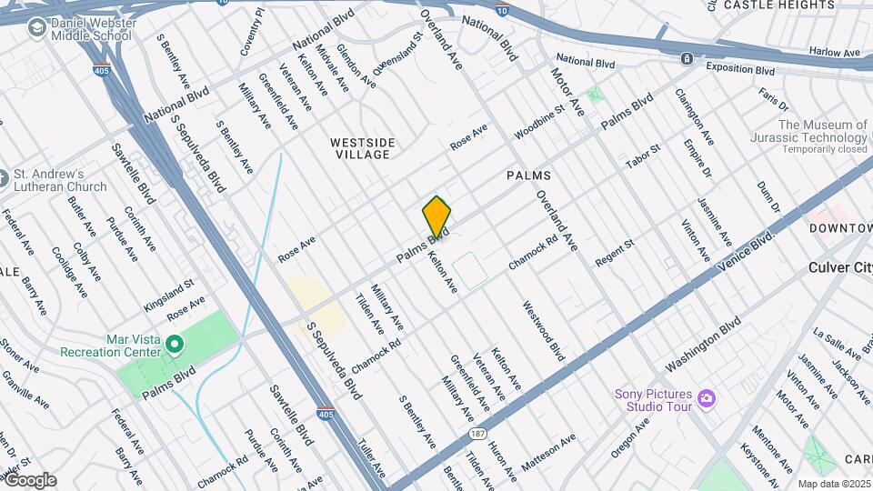 10876 Palms Blvd Map and Location Details