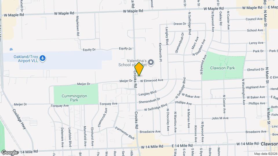 1440 W Elmwood Ave Map and Location Details