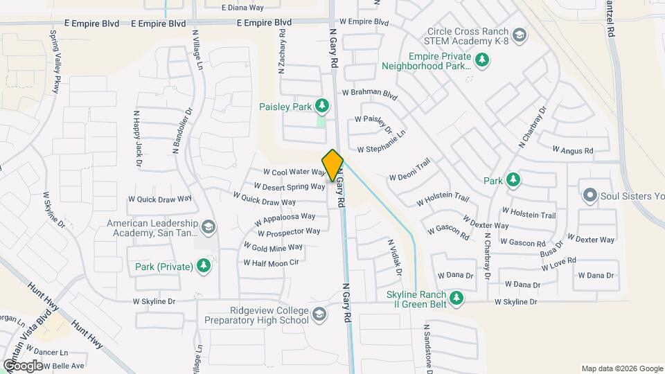 34953 N Open Range Dr Map and Location Details