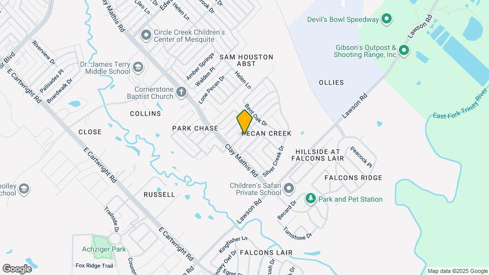 2112 Pecan Creek Dr Map and Location Details