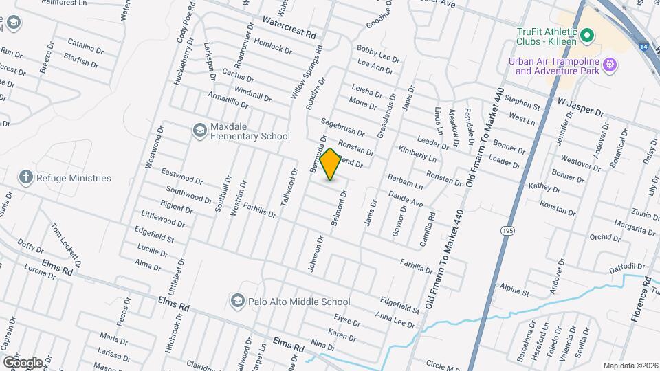 1701 Fairway Dr Map and Location Details