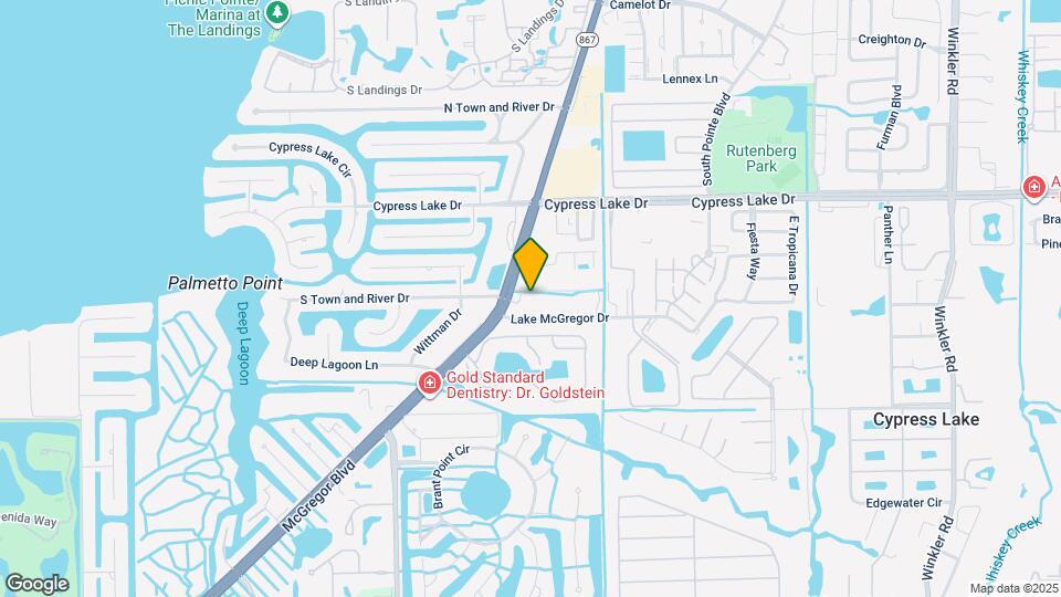 1126 S Town and River Dr Map and Location Details