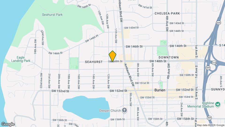 1111 SW 148th St Map and Location Details