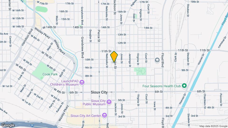 909 Jackson St Mapa y Detalles de la Ubicación