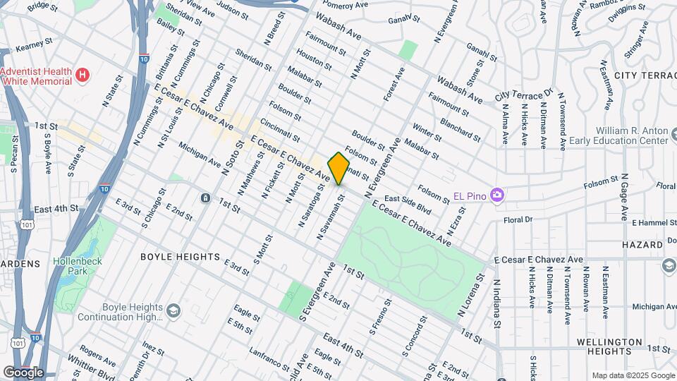 2826 E Cesar E Chavez Ave Map and Location Details