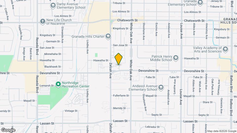 17807 Devonshire St Map and Location Details