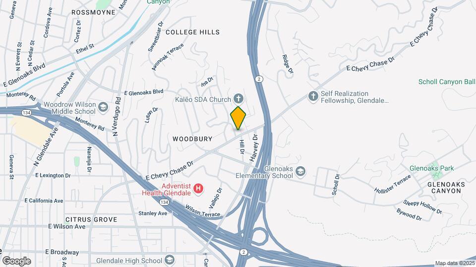 1815-1817 E Chevy Chase Dr Map and Location Details