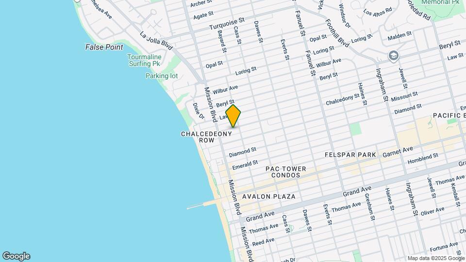 859 Chalcedony St Map and Location Details