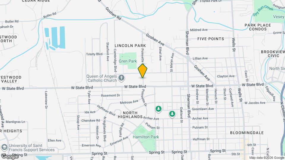 2405 Poinsette Dr Map and Location Details