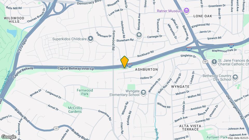 6421 Earlham Dr Map and Location Details