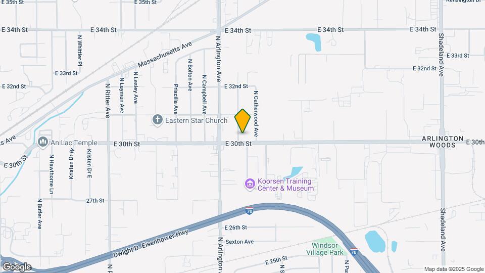 3003 N Webster Ave Map and Location Details