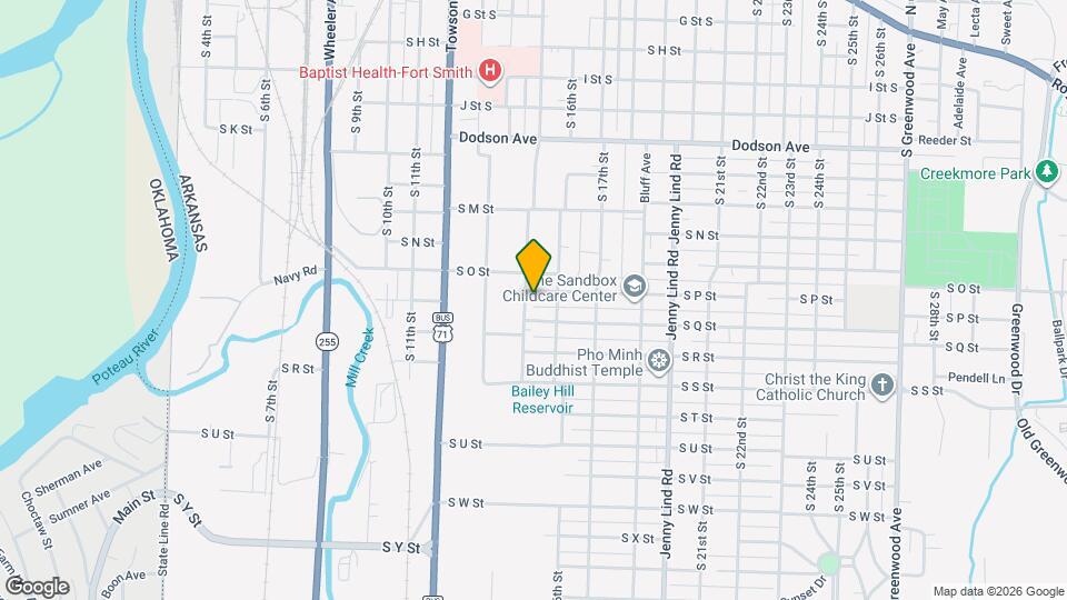 1504 S P St Map and Location Details