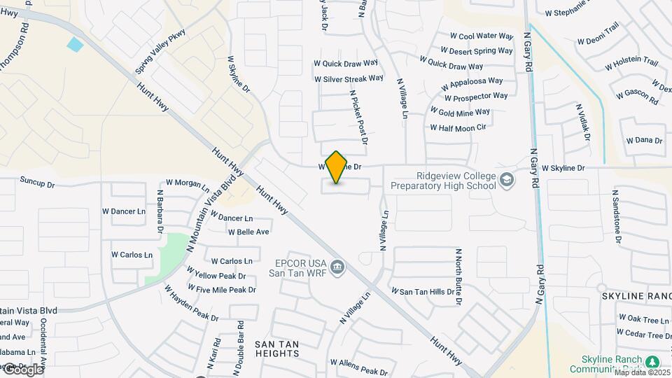 2586 W Bartlett Way Map and Location Details